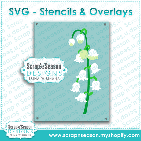 Layered Stencils - Lily of the Valley Flowers