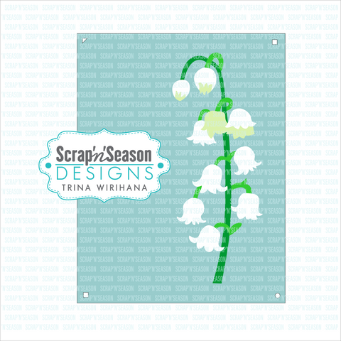 Digital Download - Layered Stencils - Lily of the Valley