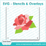 Layered Stencils - Rose