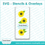 Layered Stencils - Sunflower Trio