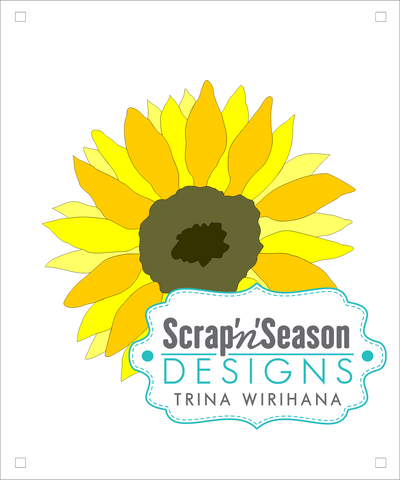 Digital Download - Layered Stencils - Sunflower