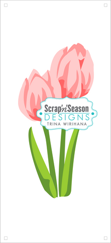 Digital Download - Layered Stencils - Tulip