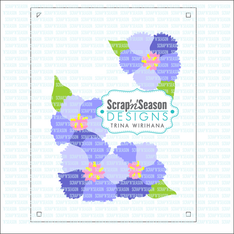 Digital Download - Layered Stencils - Floral 4