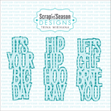 SVG - Layered Greetings Slimline A