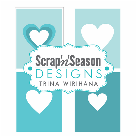 Digital Download - Layered Stencil - Hearts 8