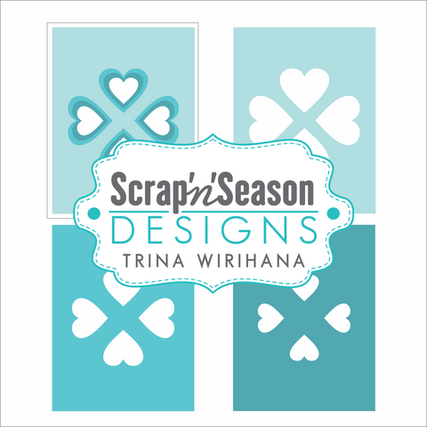 Digital Download - Layered Stencil - Hearts 9