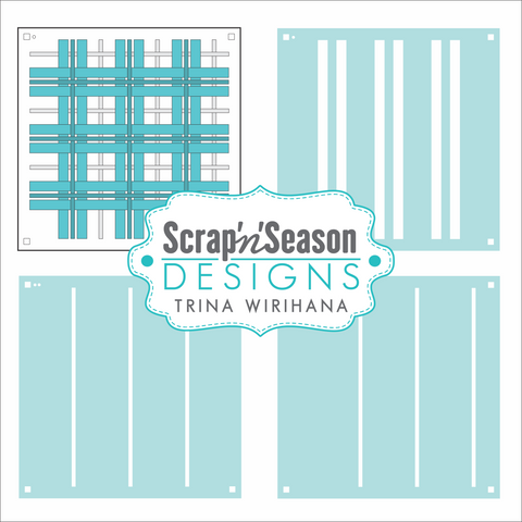 Digital Download - Layer Stencil - Plaid Set 3