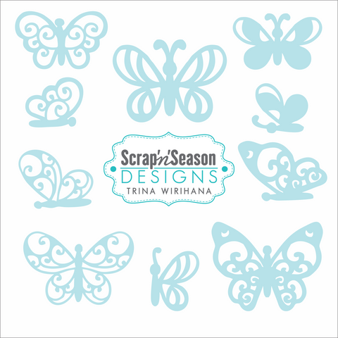 Digital Download - SVG Mini Collection - Butterflies 1