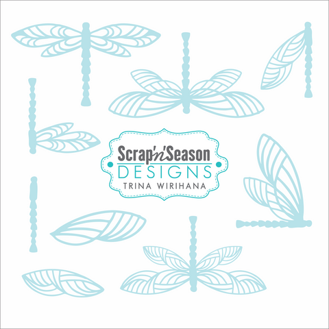 Digital Download - SVG Mini Collection - Dragonflies 1