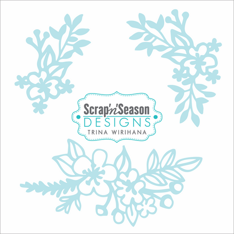 Digital Download - SVG Mini Collection - Floral 1