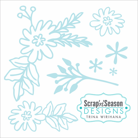 Digital Download - SVG Mini Collection - Floral 3