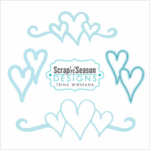Digital Download - SVG Mini Collection - Hearts 1