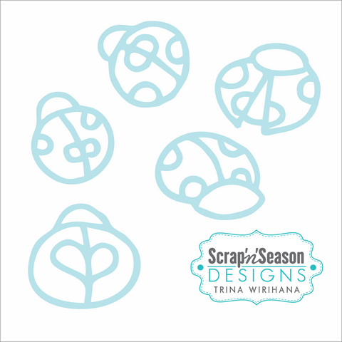 Digital Download - SVG Mini Collection - Ladybug 1