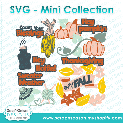Download - SVG Mini Collection - Pumpkin Spice 10 Page Workshop