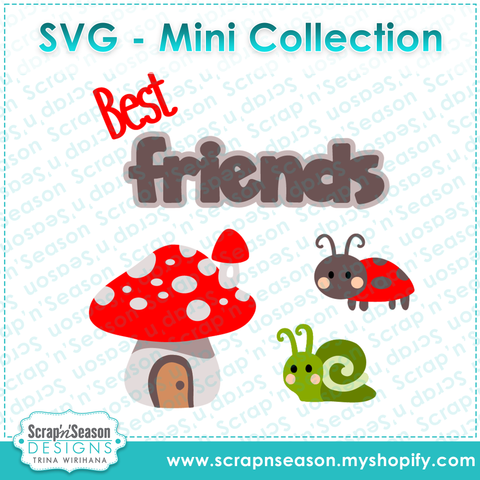 Digital Download - SVG Mini Collection - Toadstool