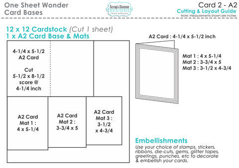 One Sheet Wonder Card 2 - A2 Card