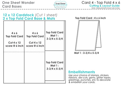 One Sheet Wonder Card 4 - Top Fold Card