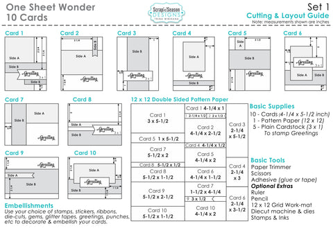 One Sheet Wonder - Set 1 (10 Cards)