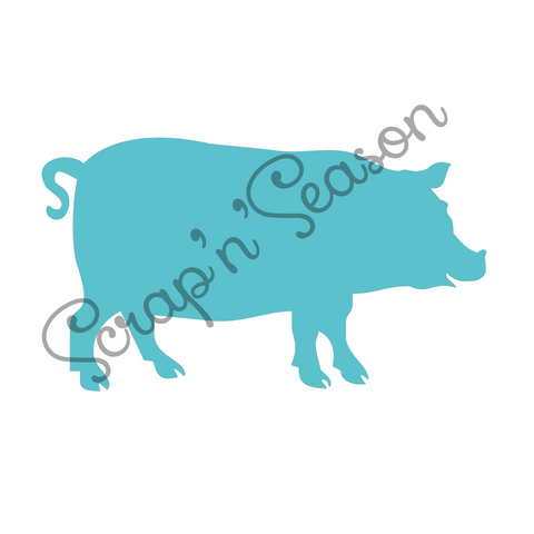 Digital Download - SVG - Pig