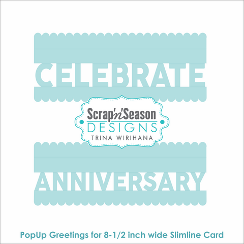 DL - PopUp Greetings - Slim - Celebrate