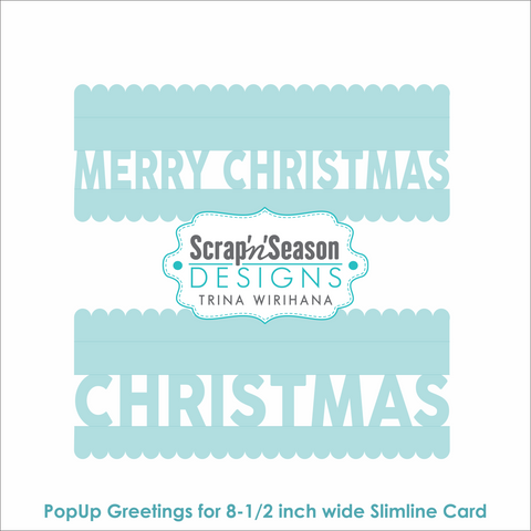 DL - PopUp Greetings - Slim - Christmas