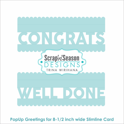 DL - PopUp Greetings - Slim - Congrats