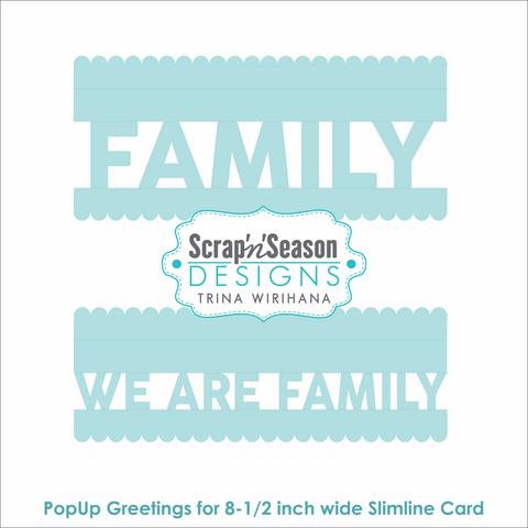 DL - PopUp Greetings - Slim - Family