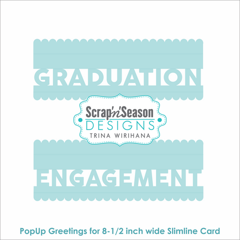 DL - PopUp Greetings - Slim - Graduation & Engagement