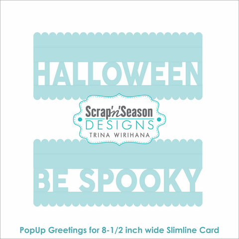 DL - PopUp Greetings - Slim - Halloween