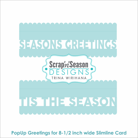 DL - PopUp Greetings - Slim - Seasons Greetings