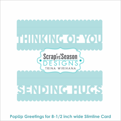 DL - PopUp Greetings - Slim - Thinking of You