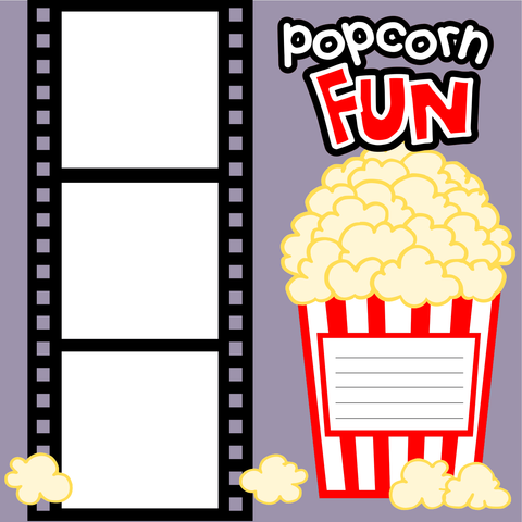 Digital Download - SVG - Popcorn Fun