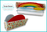 085. Slimline Popup Stage Card - Rainbow