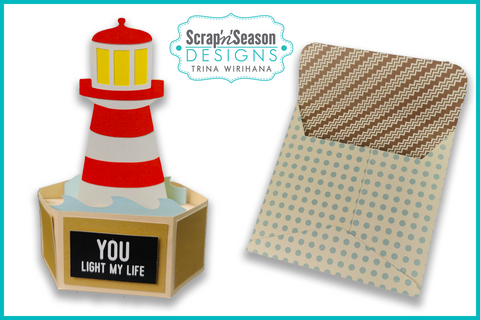 DL - 082. Popup Stage Card - Lighthouse