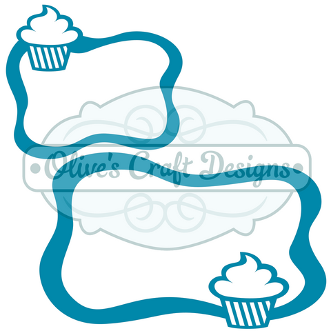 DC - Squiggly Frame Cupcake