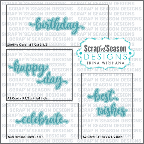 Digital Download - SVG Greetings Collection 2 - Happy