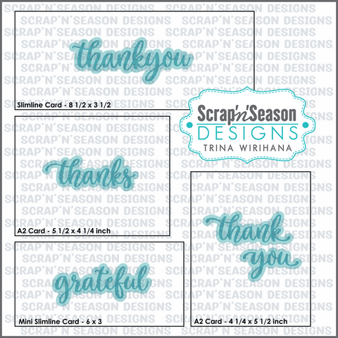 SVG - Greetings Collection 3 - Thanks