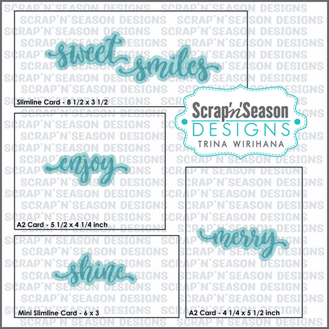 Digital Download - SVG Greetings Collection 4 - Shine