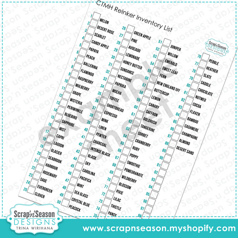 Digital Download - CTMH ReInker List (png)