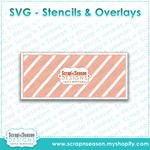 Slimline - Wide Diagonal Stripes