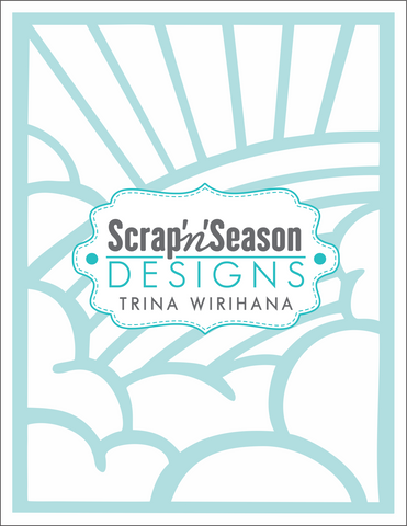 Digital Download - Stencil - Cloud (with rainbow)