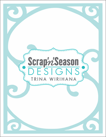 Digital Download - Stencil - Filigree Frame