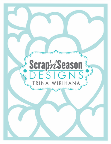 Digital Download - Stencil - Hearts 1