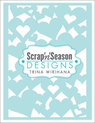 Digital Download - Stencil - Hearts 2