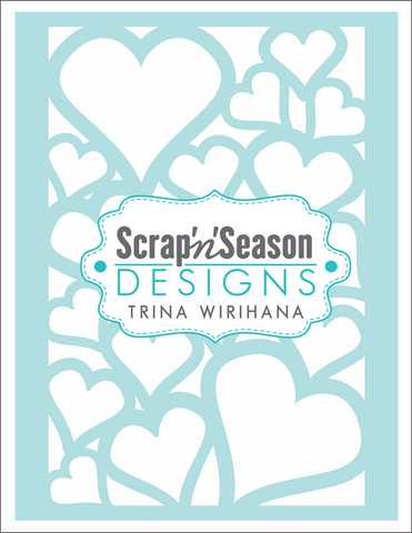 Digital Download - Stencil - Hearts 3