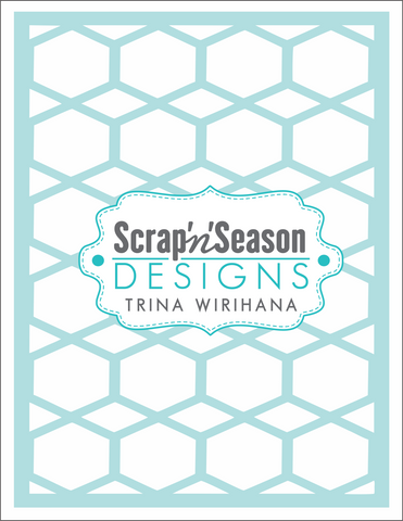 Digital Download - Stencil - Hex Tile