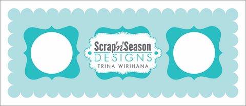 Digital Download - Stencil Slimline - Framed Windows B