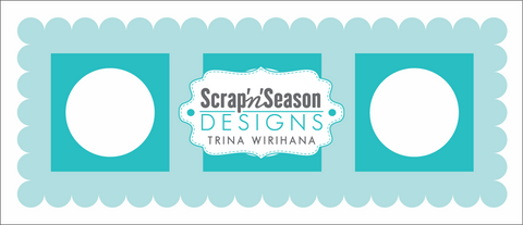 Digital Download - Stencil Slimline - Framed Windows C