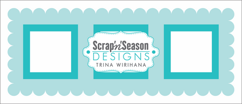 Digital Download - Stencil Slimline - Framed Windows D