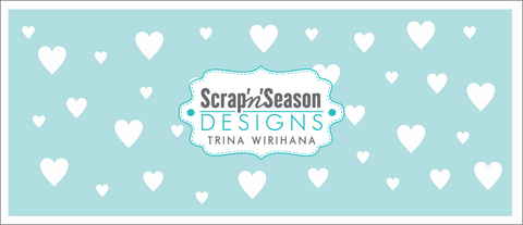 Digital Download - Stencil Slimline - Hearts